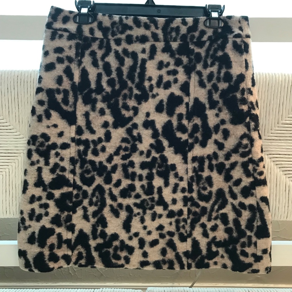 Ann Taylor Boiled Wool A-Line Skirt - 8 TALL